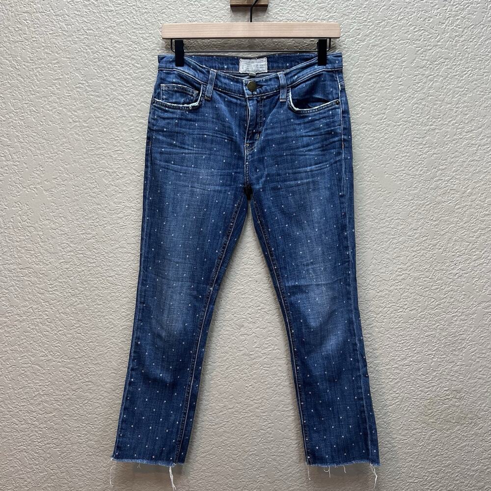 Current/Elliott Womens Jeans Size 25 Blue The Cropped Straight